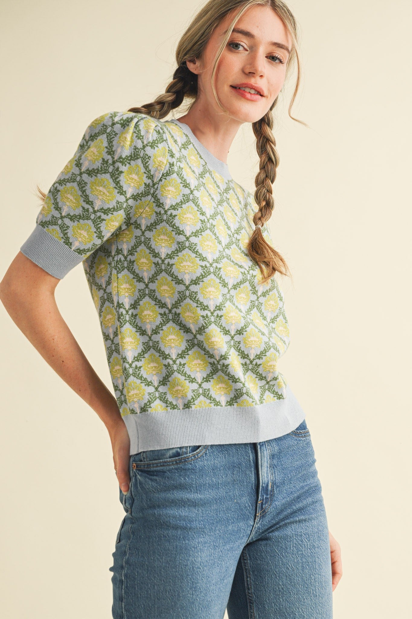 Shelbie Short-Sleeved Sweater