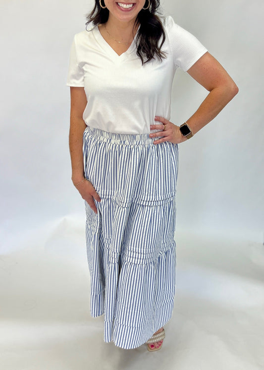 Jolie Striped Skirt