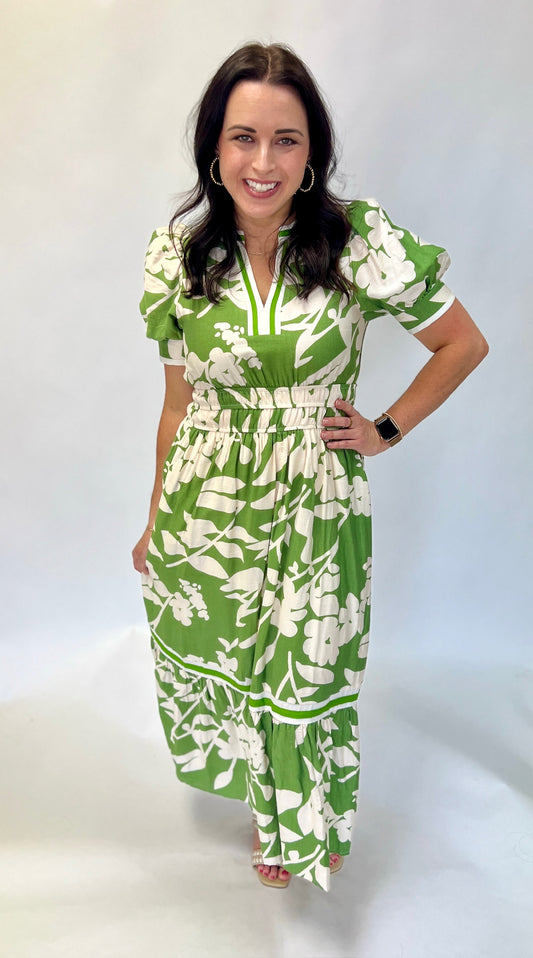 Pamela Print Midi Dress