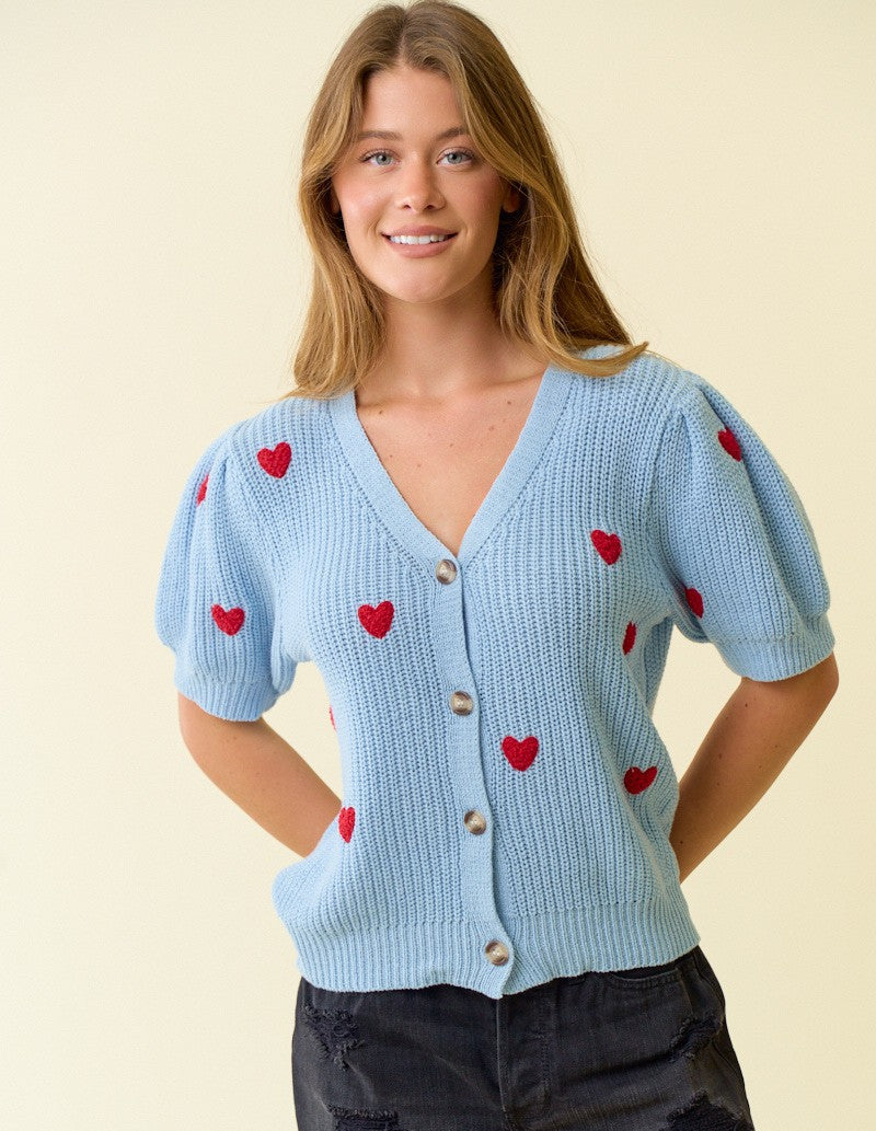 Demi Heart Sweater – Hey Honey Clothing Co.