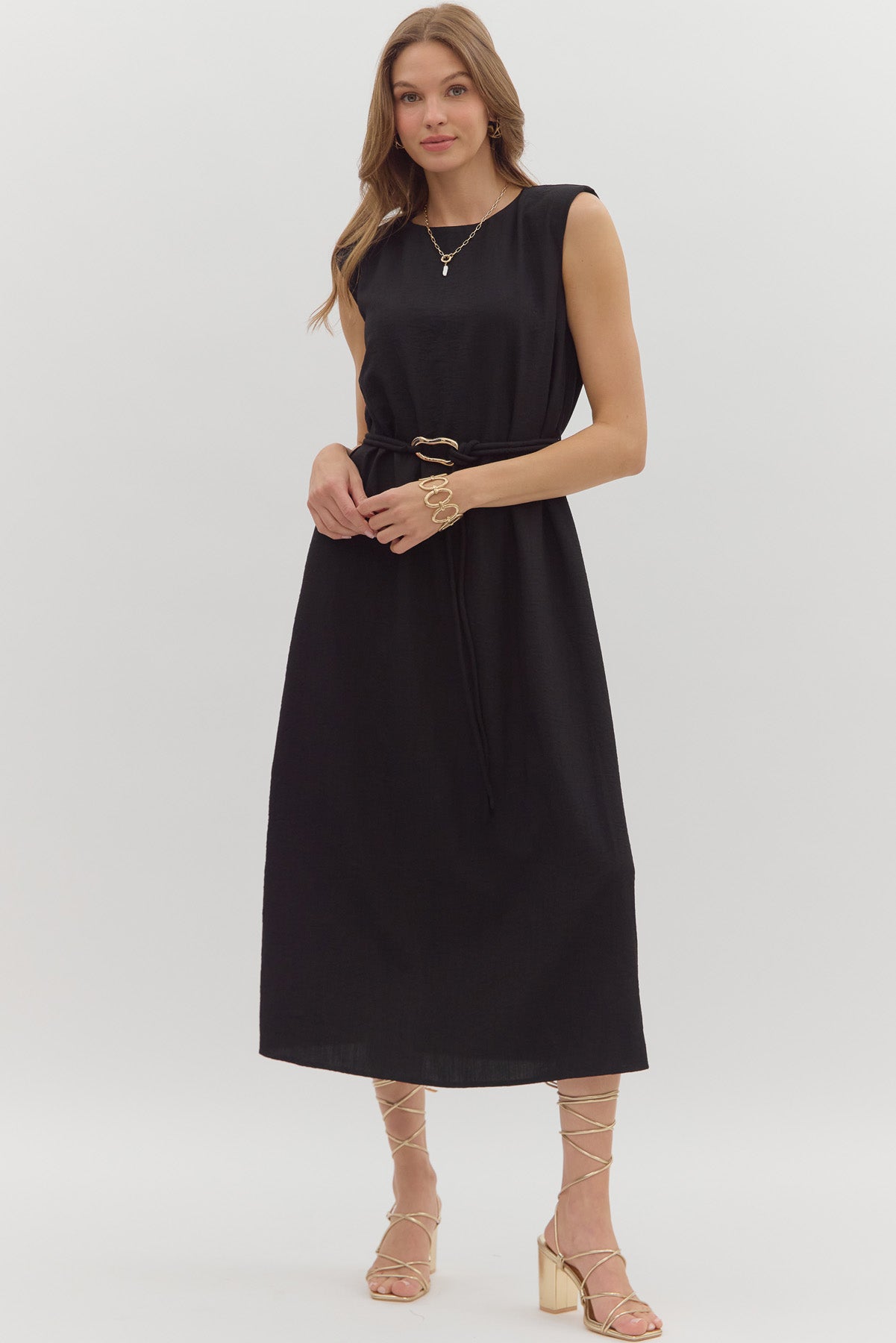 Zaria Sleeveless Midi Dress