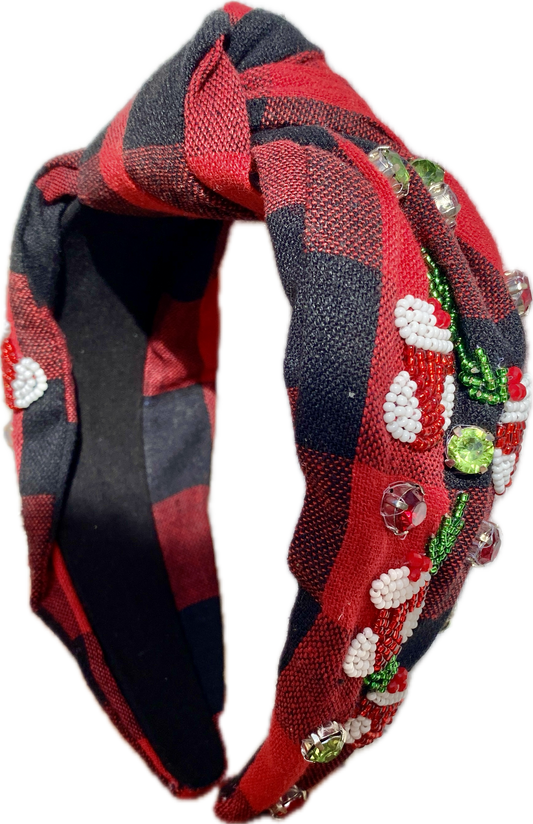 Plaid Christmas Headband