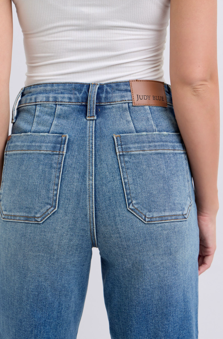 Judy Blue Crop Wide Denim
