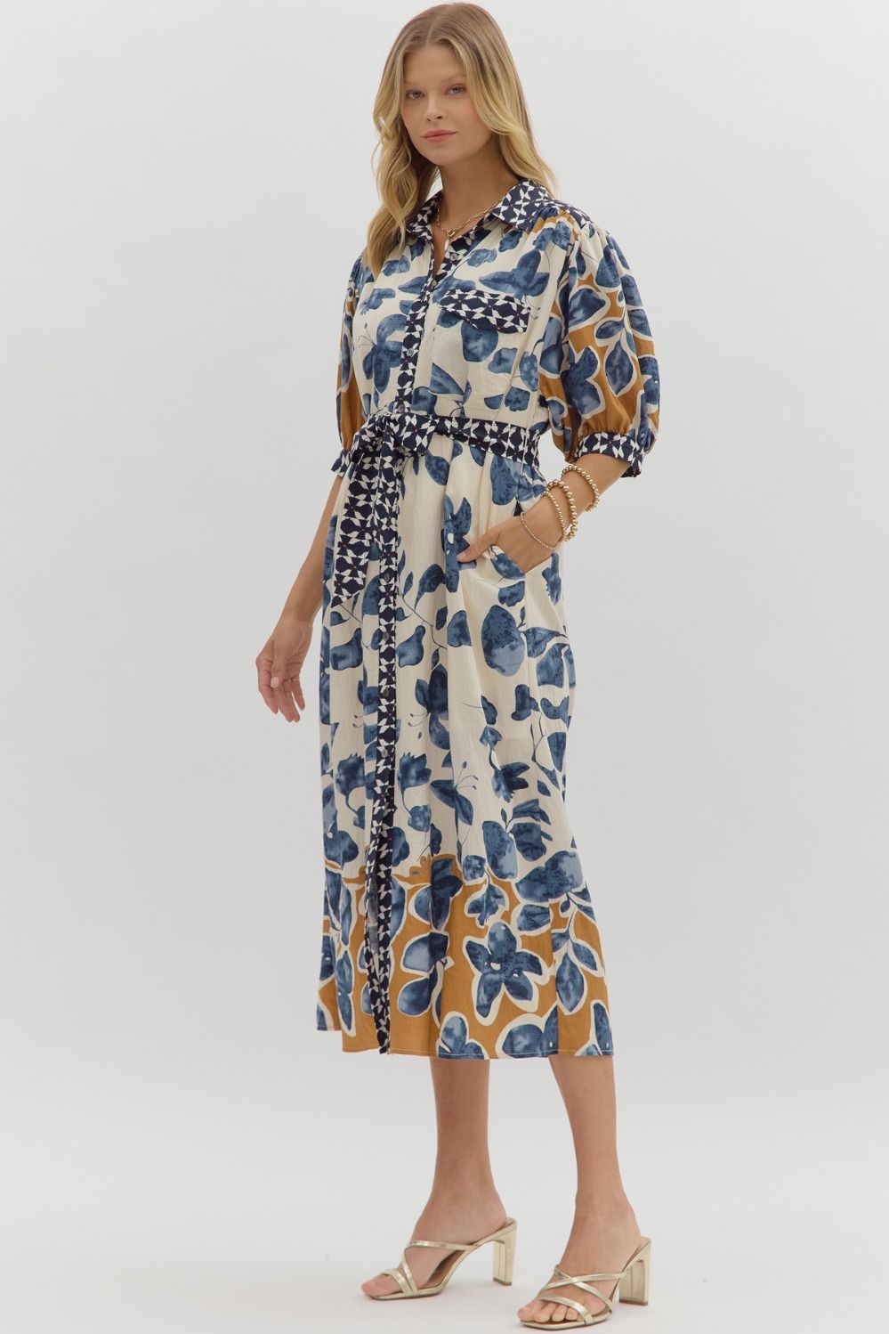 Marbella Print Midi Dress