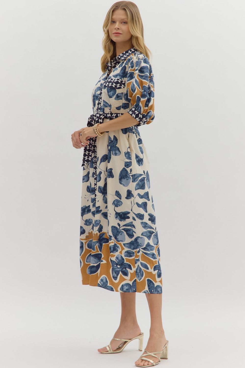 Marbella Print Midi Dress