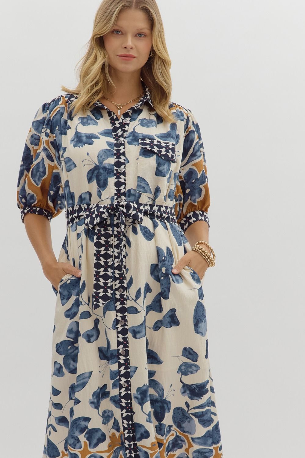 Marbella Print Midi Dress