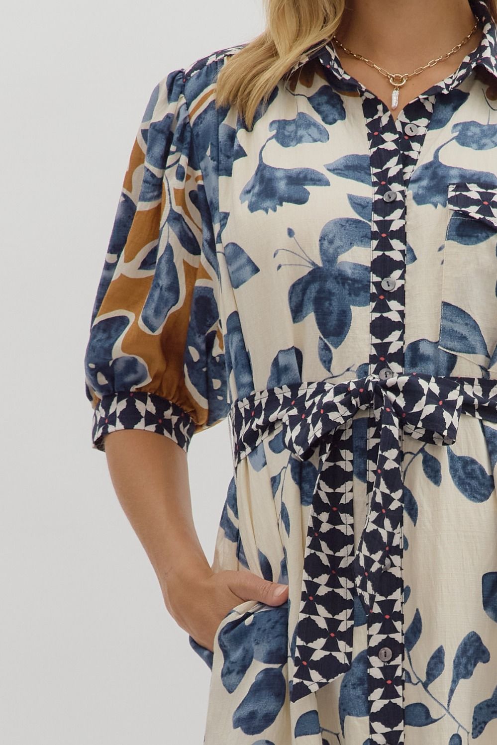 Marbella Print Midi Dress