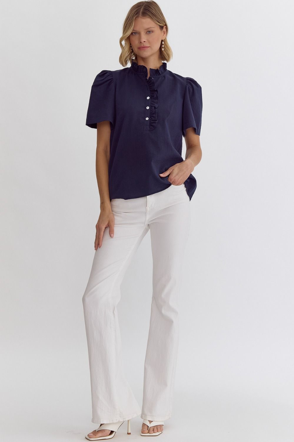 Leela Ruffle Blouse
