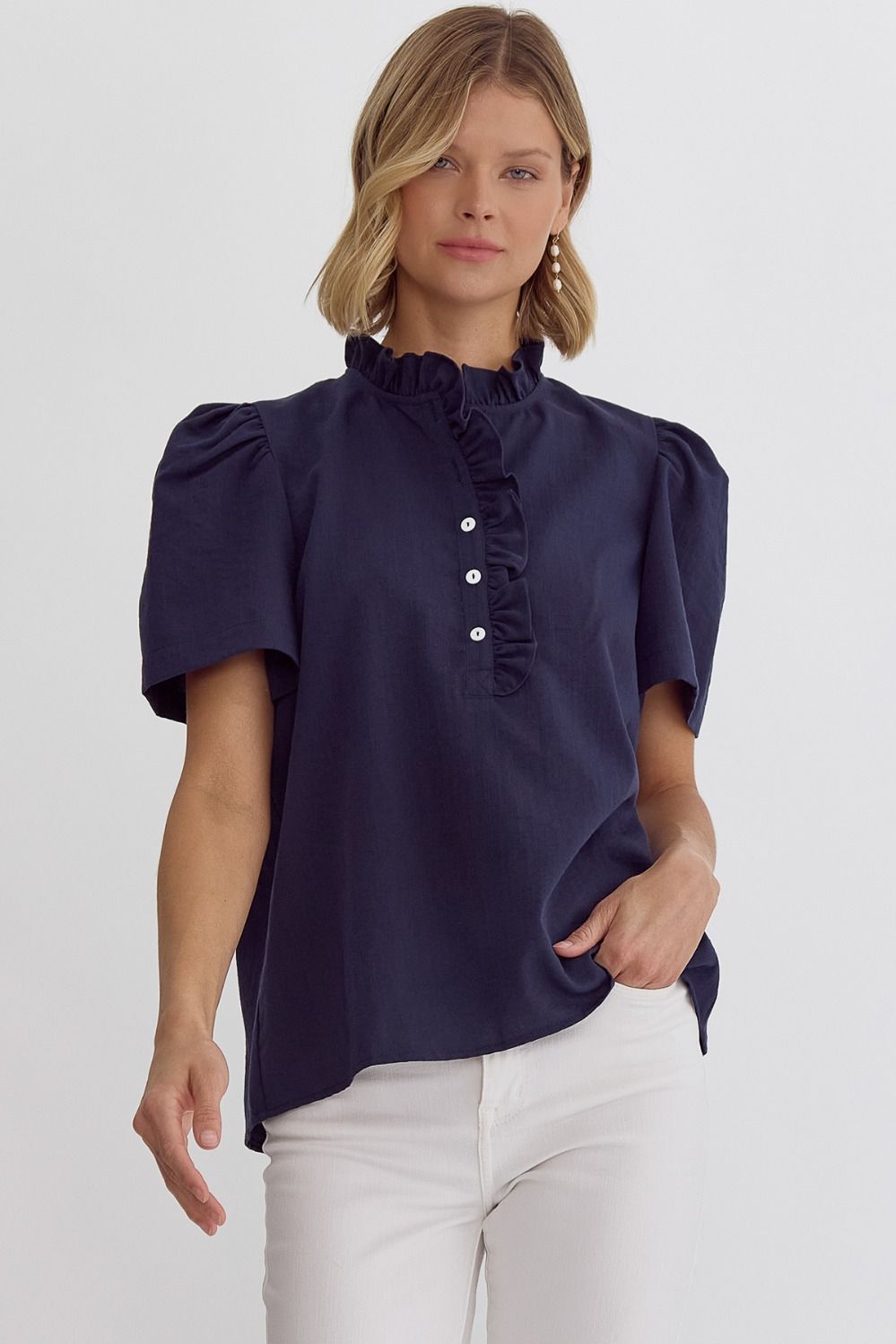 Leela Ruffle Blouse