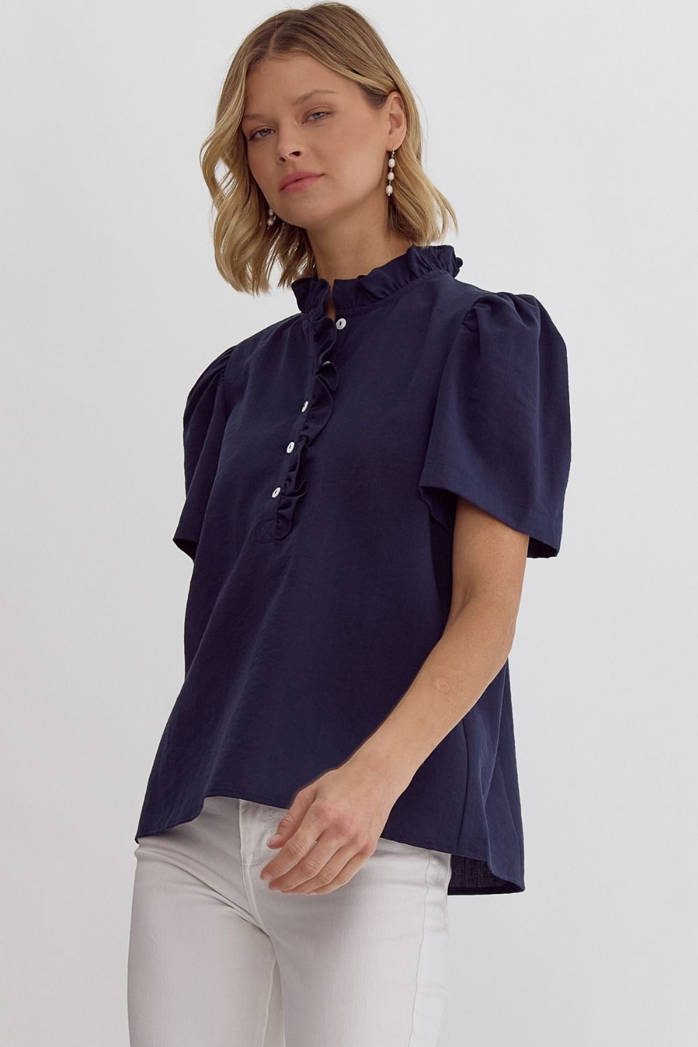 Leela Ruffle Blouse