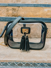 Load image into Gallery viewer, Clear Metallic Crossbody Purse