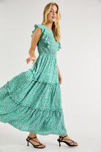 Load image into Gallery viewer, Constance Smocked Dress with Ruffle Sleeve