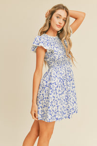 Blue Skies Floral Dress
