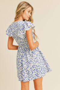 Blue Skies Floral Dress