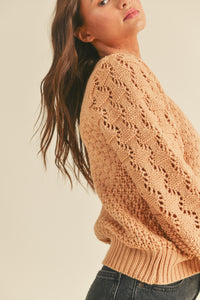 Annie Pointelle Knit Sweater