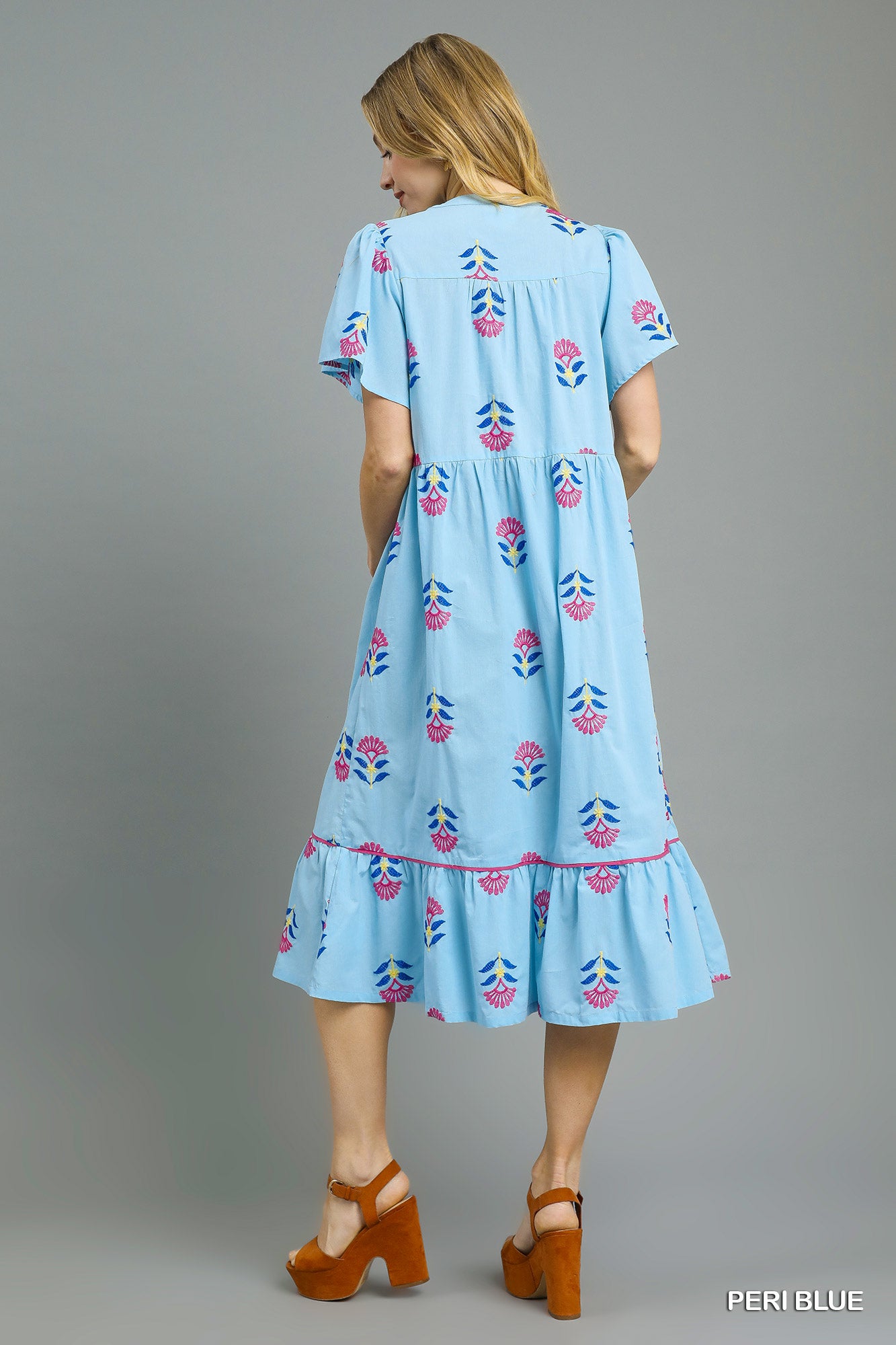 Adelaide Embroidered Midi Dress