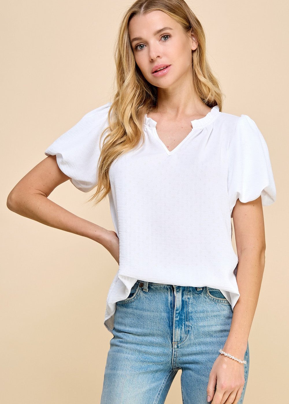 Peyton Textured Top