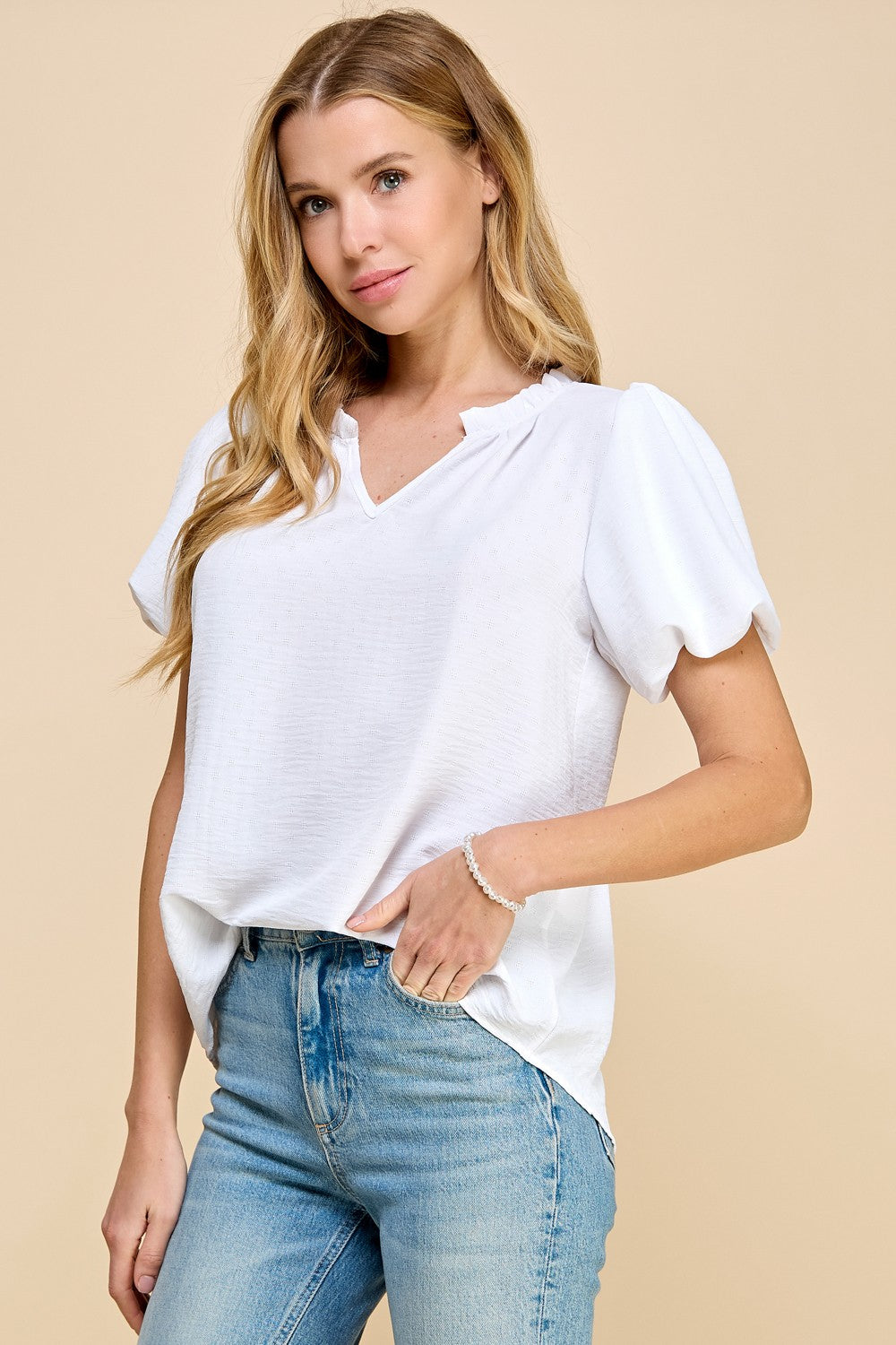 Peyton Textured Top