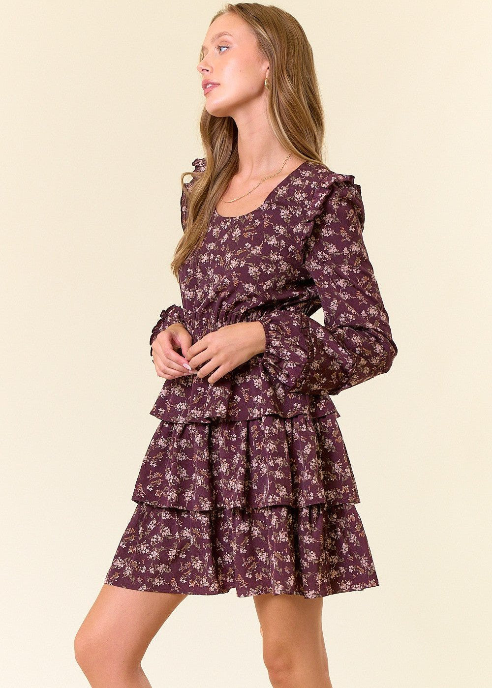 Mavis Floral Tiered Dress