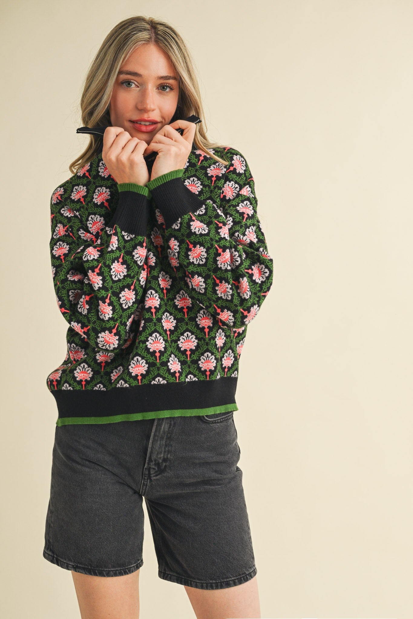 Amara Printed Pullover