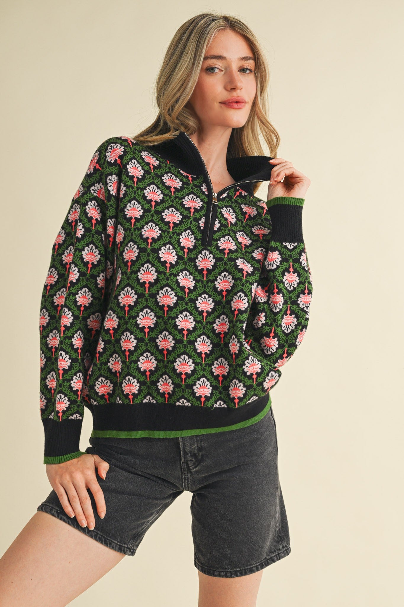 Amara Printed Pullover