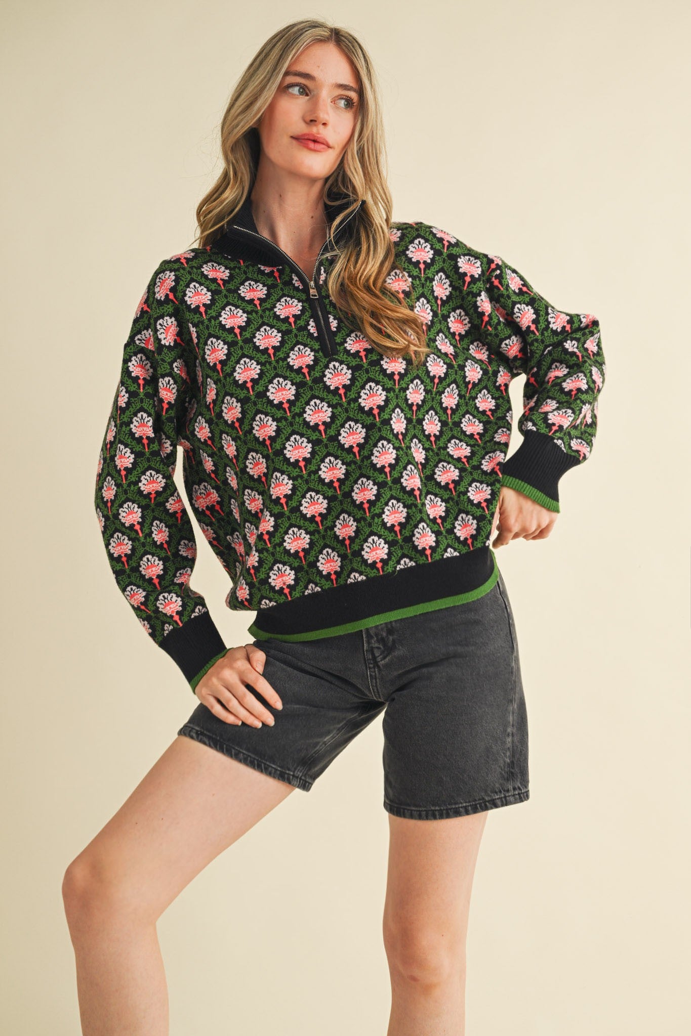 Amara Printed Pullover