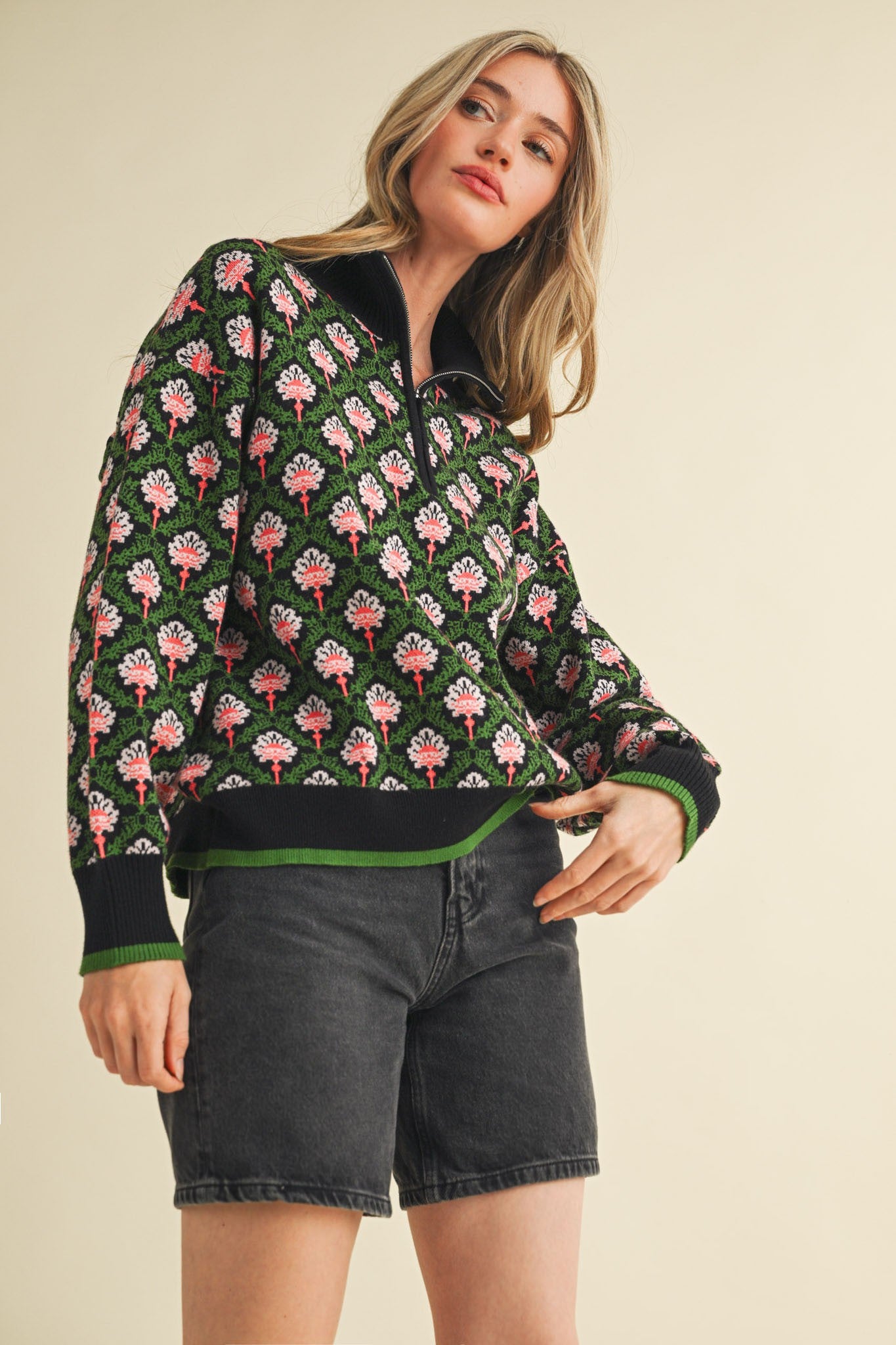 Amara Printed Pullover