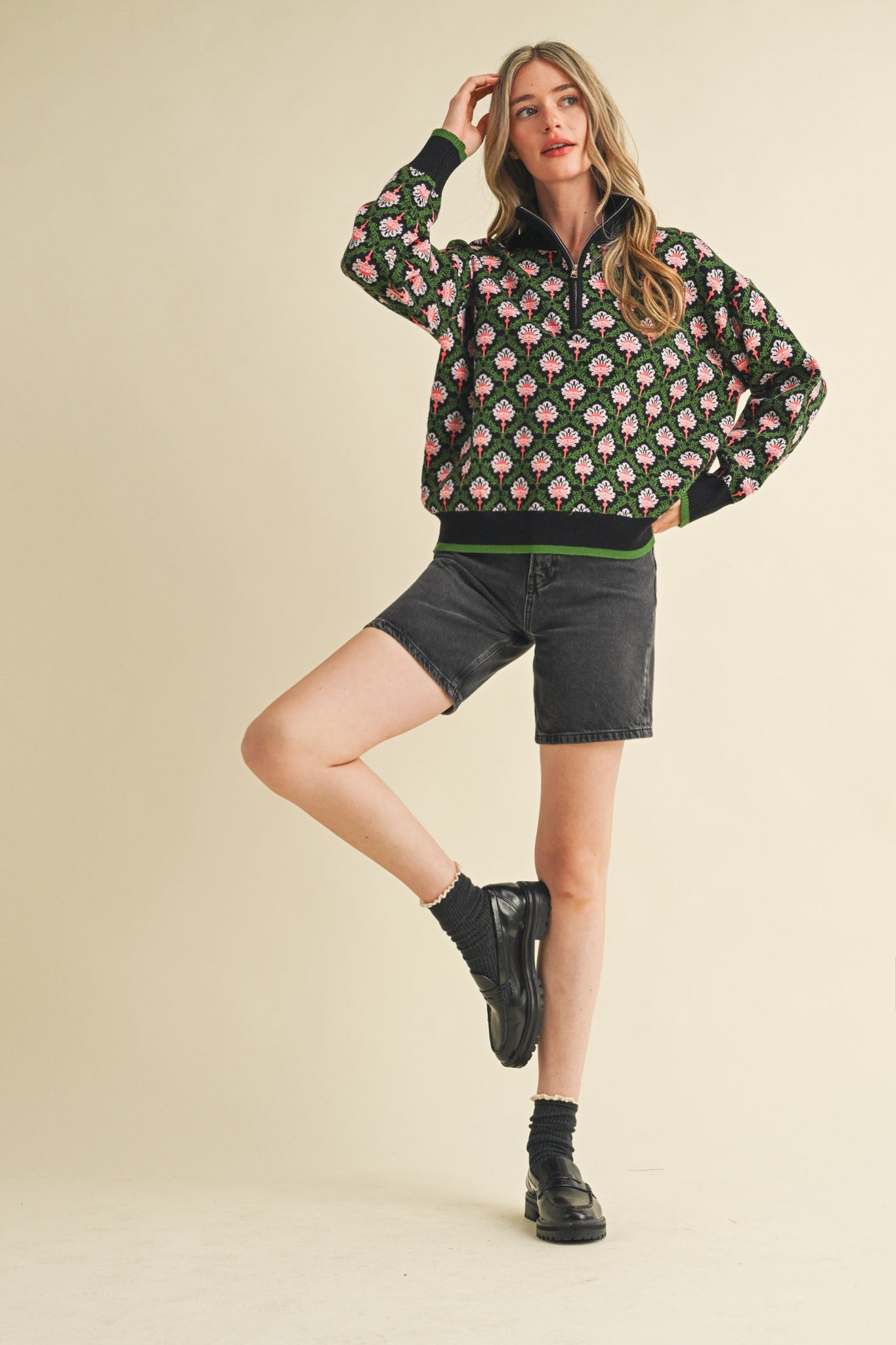Amara Printed Pullover