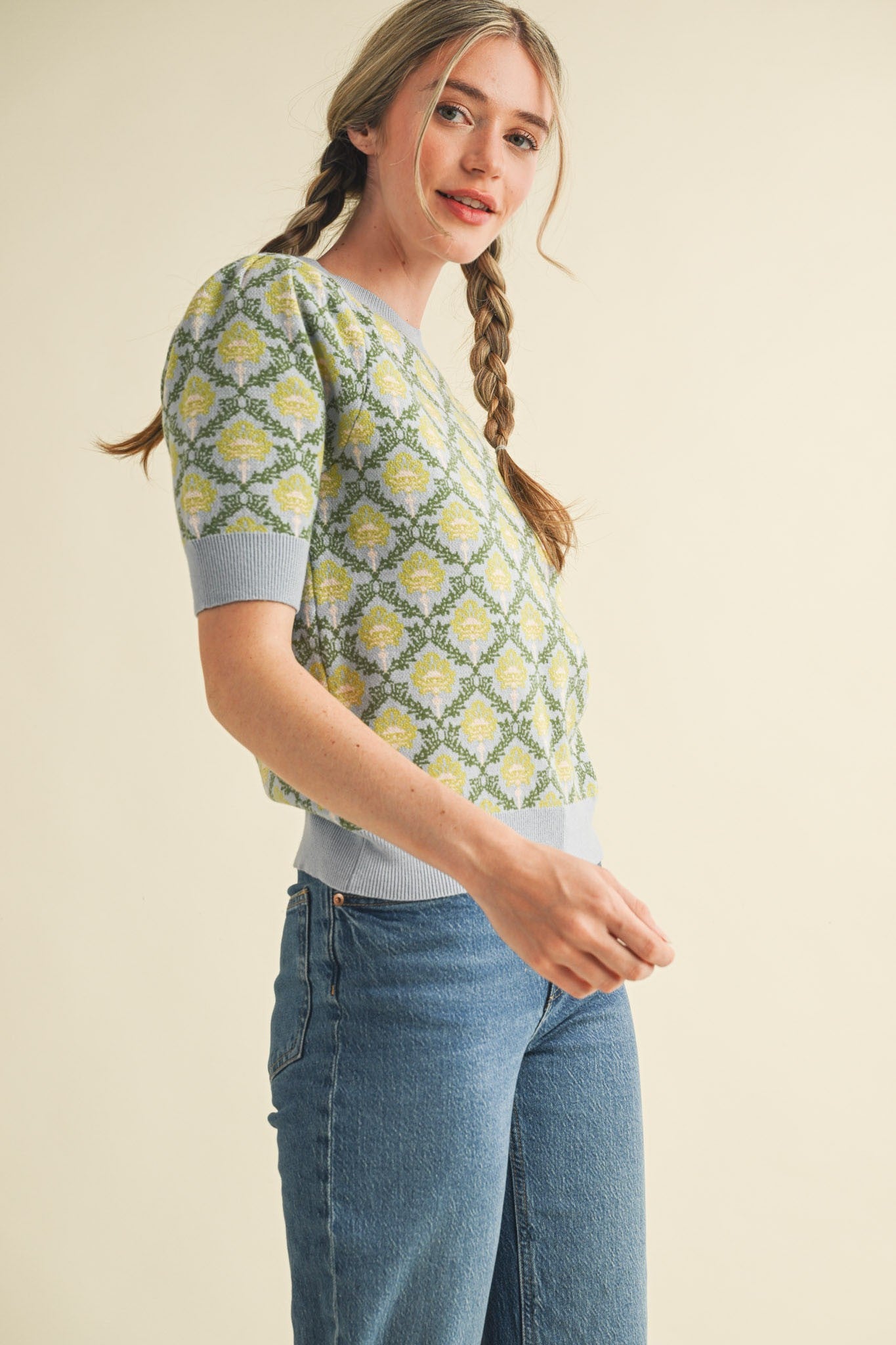 Shelbie Short-Sleeved Sweater