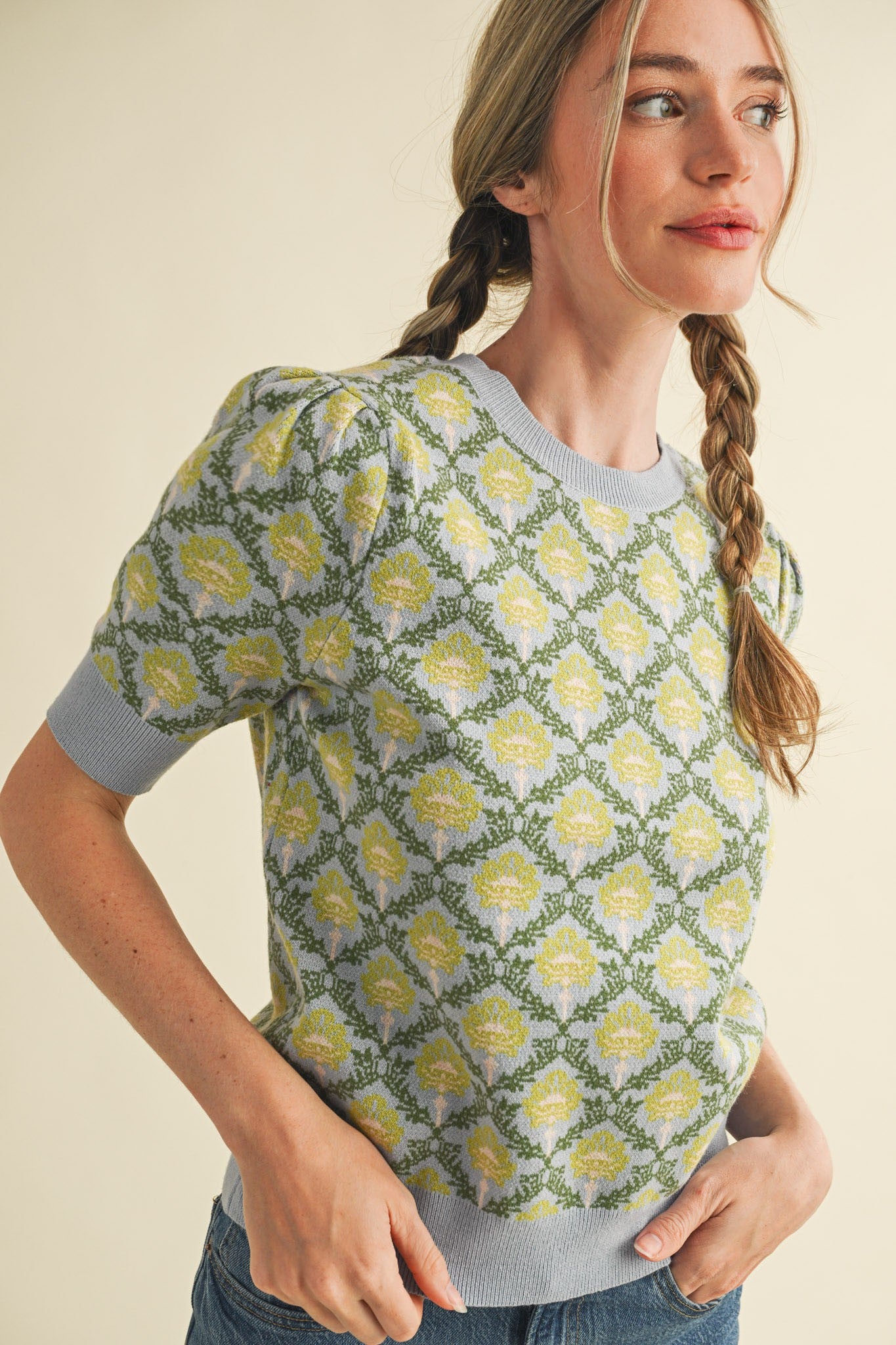 Shelbie Short-Sleeved Sweater