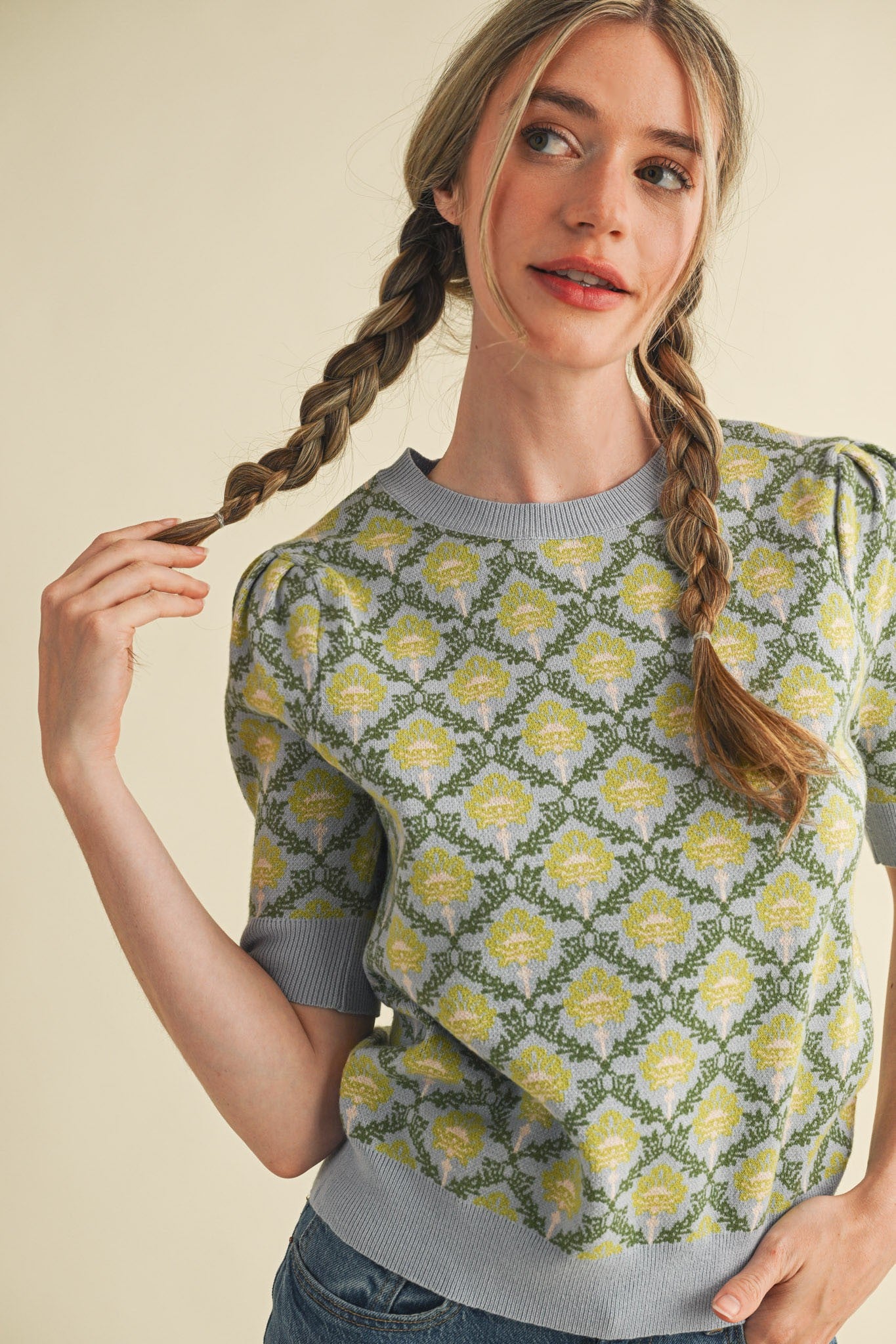 Shelbie Short-Sleeved Sweater