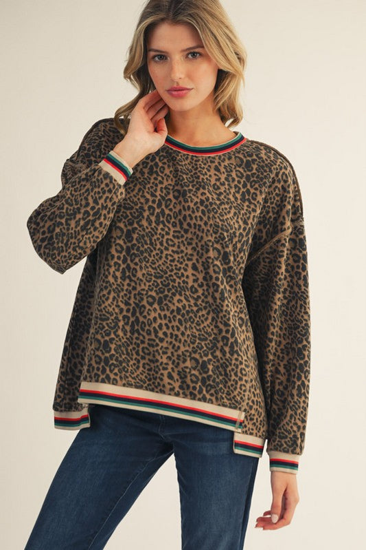 Sadie Animal Print Pullover