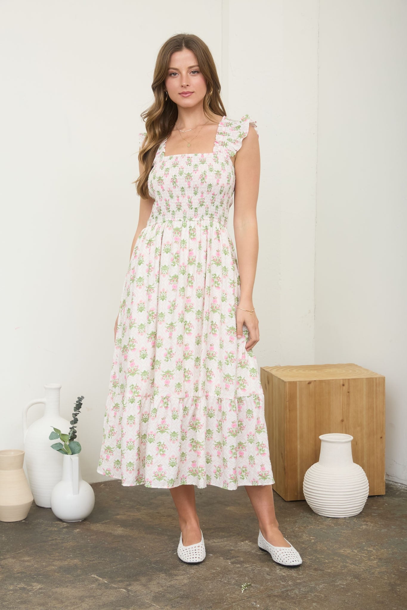 Bindi Smocked Dress