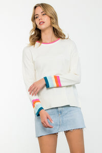 Remi Stripe Wrist Sweater