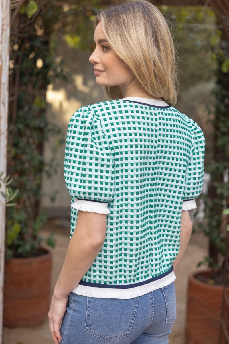 Vanessa Plaid Top
