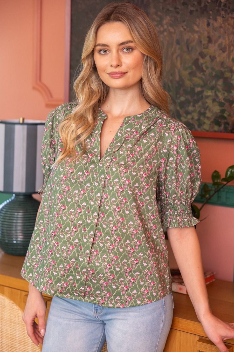 Veronica Print Top