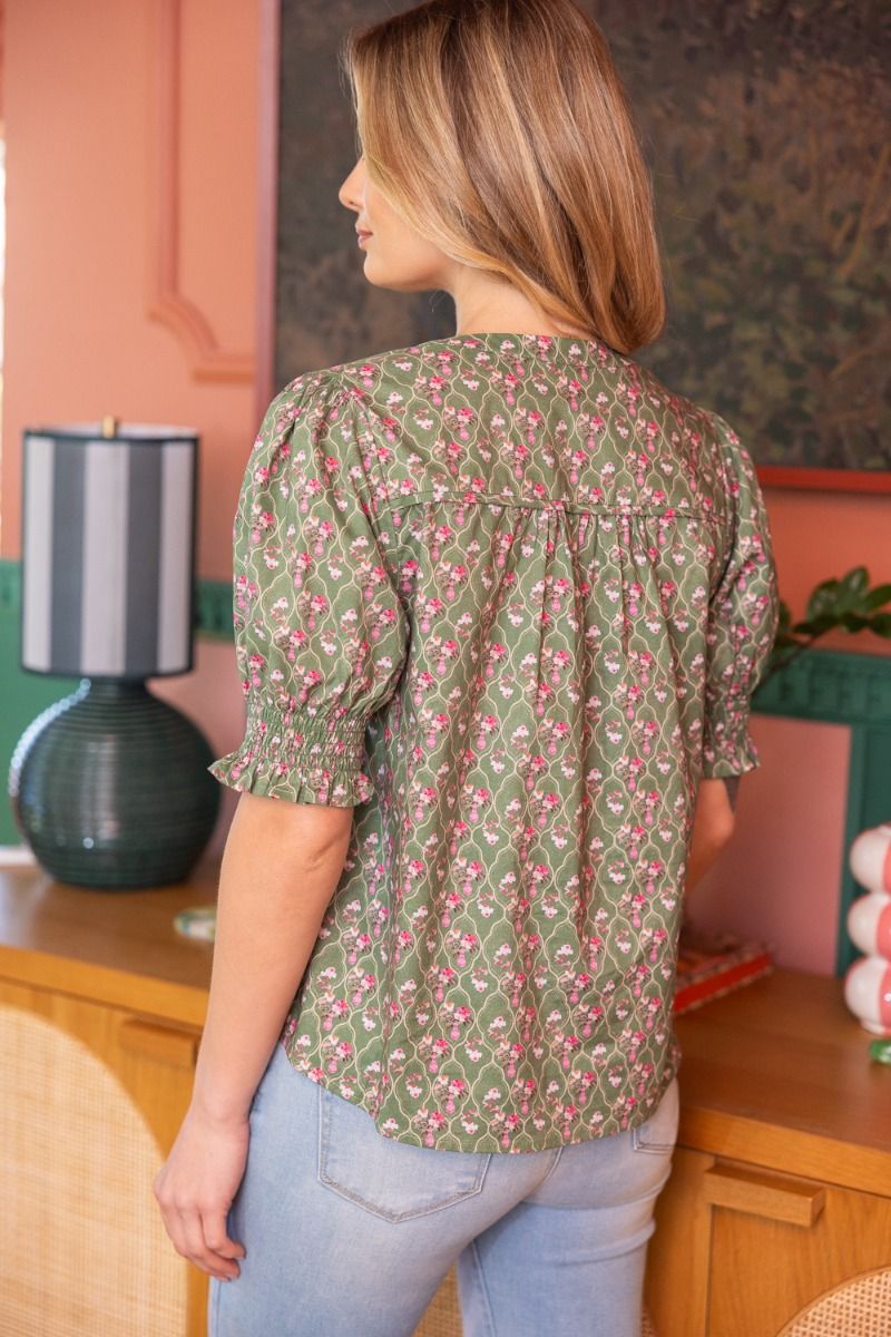 Veronica Print Top