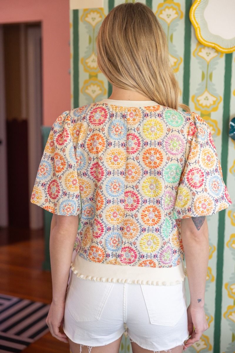 Vida Embroidered Top