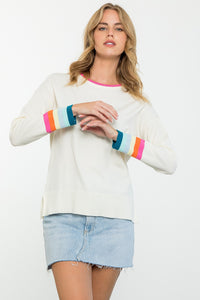 Remi Stripe Wrist Sweater
