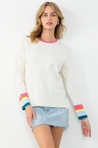 Remi Stripe Wrist Sweater