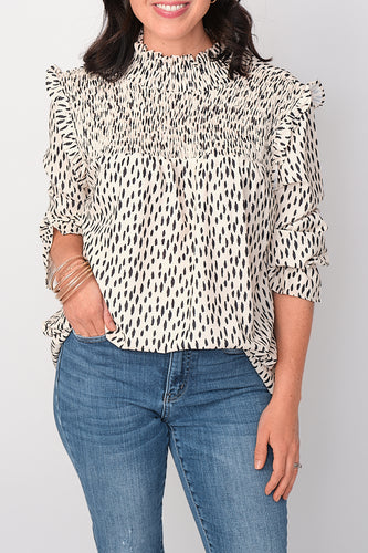 Avenly Polka Dotted Blouse