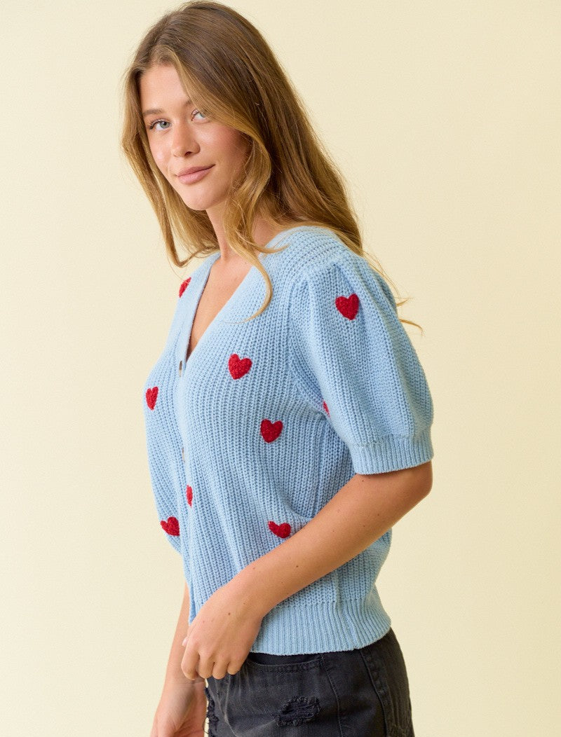 Demi Heart Sweater – Hey Honey Clothing Co.