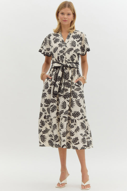 Kacey Floral Print Dress