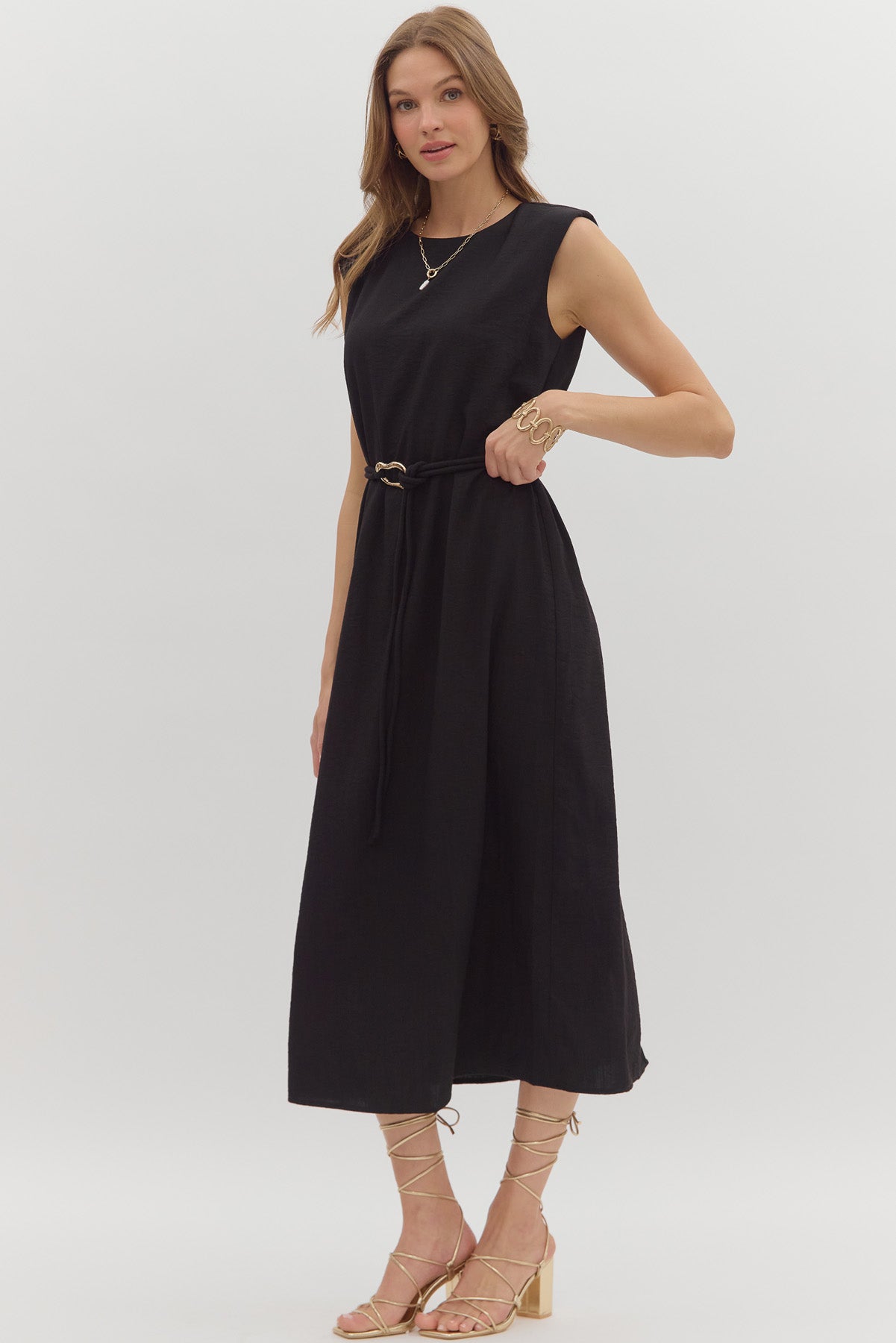 Zaria Sleeveless Midi Dress