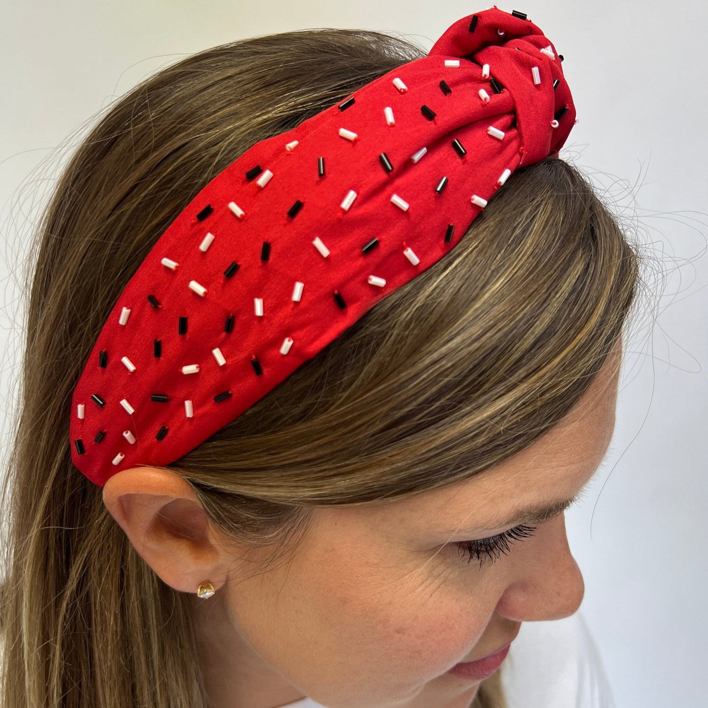 Red & Black Sprinkle Headband