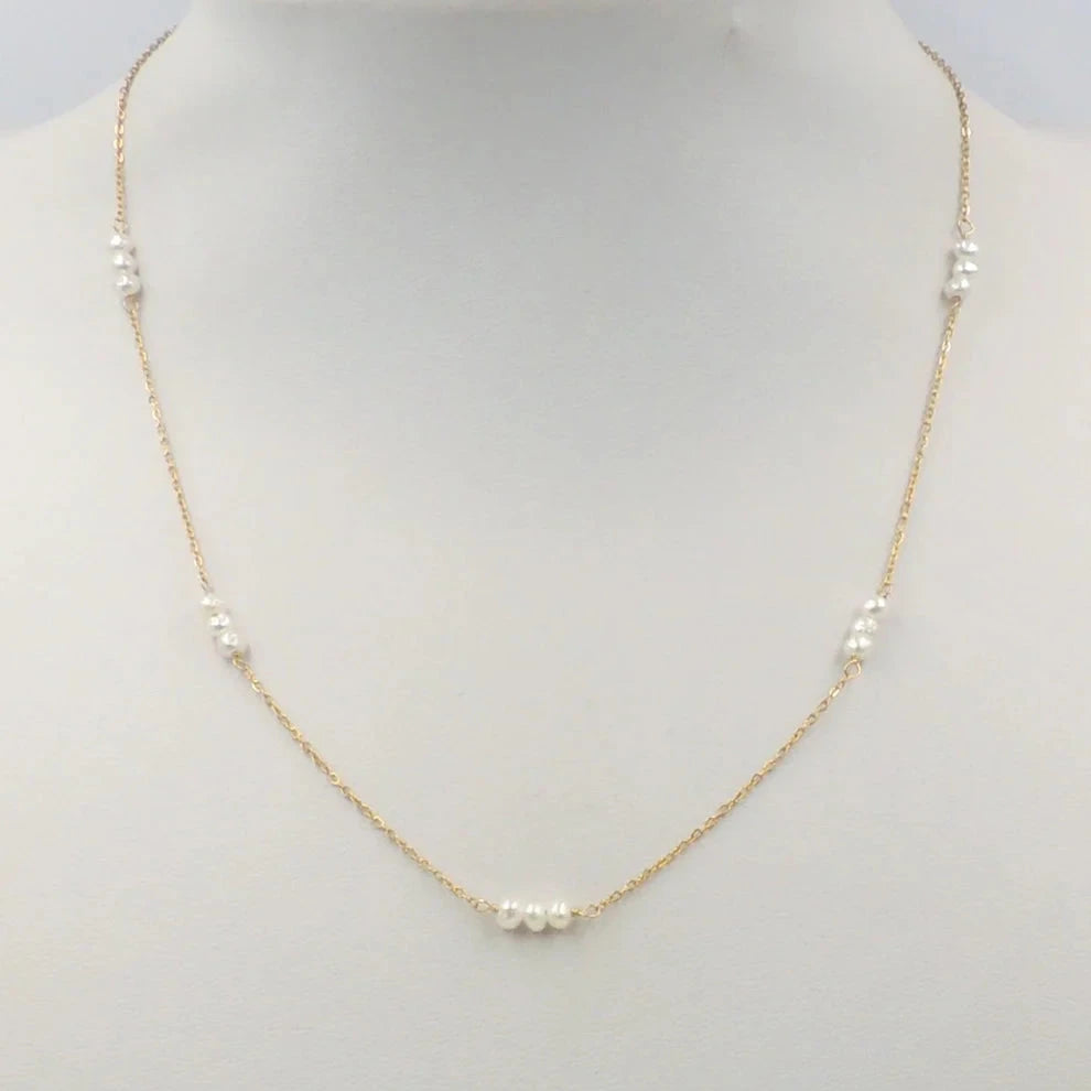 Stainless Steel Seed Bead Necklace