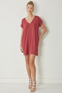 Ottilie V-Neck Knit Dress