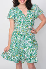Load image into Gallery viewer, Paityn Cheetah Print Wrap Dress