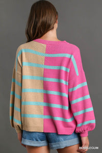 Lark Color Block Stripe Sweater
