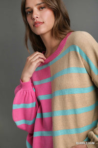 Lark Color Block Stripe Sweater